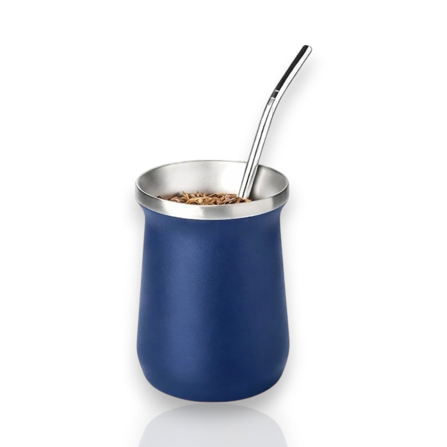 160 ml yerba mate colored double wall stainless steel + straw